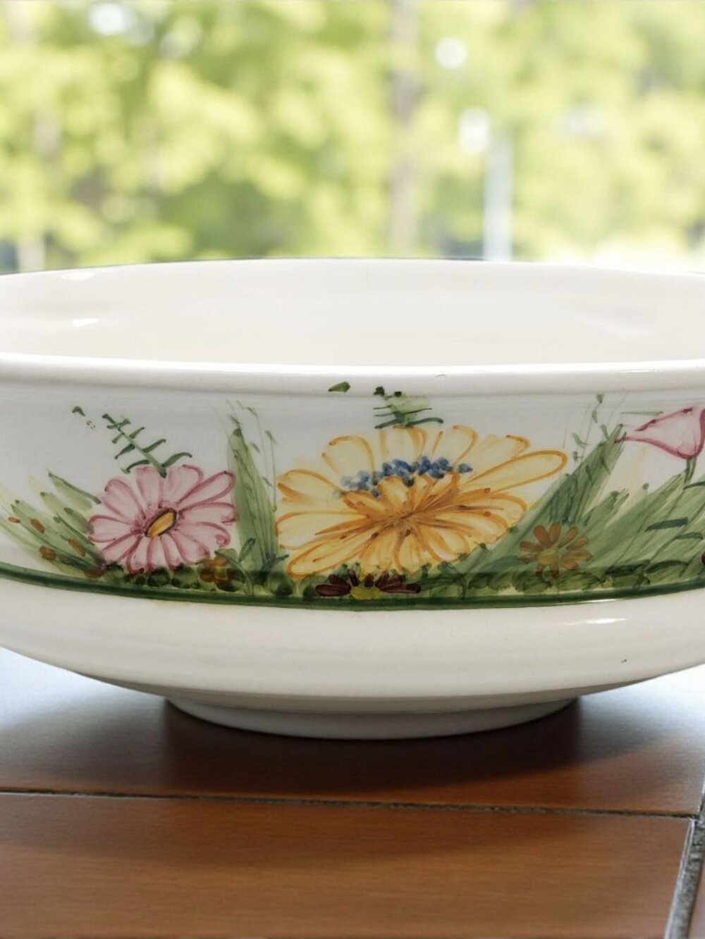 vintage iaccicini & giosue castelli italy handmade cachepot porcelain planter